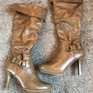 BIONDI - Knee High Brown Boots